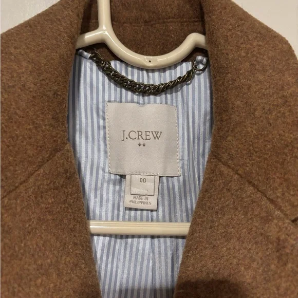 J. Crew Women's Brown Wool Topcoat - Picture 3 of 4